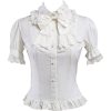 Vintage Edwardian Ruffled Blouse - 长袖衫/女式衬衫 - 