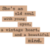 Vintage Heart Quote - Besedila - 