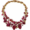 Vintage Marchak Ruby And Diamond Bib Nec - Necklaces - 