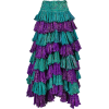 Vintage Romeo Gigli Purple & Green Washe - Skirts - 