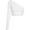 Vintage Slanted Shoulder Navel Wild Long - Camisa - curtas - $15.99  ~ 13.73€