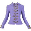 Vintage Versace Periwinkle Purple Buckle - Jacket - coats - 
