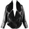 Vintage Versace leather shearling jacket - Chaquetas - 