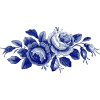 Vintage blue roses - Illustrazioni - 