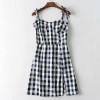 Vintage chic stitching plaid shoulder kn - Haljine - $27.99  ~ 177,81kn