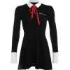 Vintage polo collar stitching contrast b - ワンピース・ドレス - $27.99  ~ ¥3,150