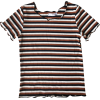Vintage striped wooden ear short sleeve - Camicie (corte) - $19.99  ~ 17.17€