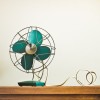 Vintage table fan in teal - Furniture - 