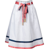 Vintage white A- line midi Skirt - Spudnice - 