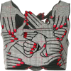 Vivetta embroidered hands cropped top - Majice bez rukava - 