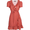 V lotus leaf short sleeve strap dress - Dresses - $27.99 