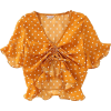 V-neck flared sleeve blouse - Srajce - kratke - $25.99  ~ 22.32€