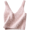 V-neck mohair short knit vest - Vests - $19.99 
