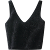 V-neck mohair short knit vest - Vests - $19.99  ~ £15.19