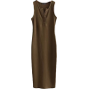 V-neck multi-buckle side slit dress - Dresses - $25.99 
