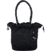 Voluptuous Rose Handmade Beaded Handbag Purse Tote Bag Black - Hand bag - $43.99 