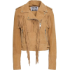 W118 BY WALTER BAKER Fringed suede biker - 外套 - 