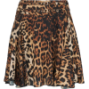 WE11DONE high waisted leopard print mini - スカート - 