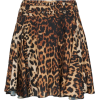 WE11DONE high waisted leopard print mini - Saias - 