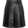 WE11DONE pleated faux leather skirts - Spudnice - 