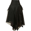 WEN PAN Frayed-trim midi skirt - 裙子 - £700.00  ~ ¥6,171.28