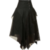 WEN PAN Frayed-trim midi skirt - Skirts - £700.00 