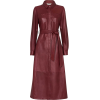 WHISTLES Button-up leather midi dress - Vestidos - £449.00  ~ 507.41€