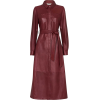 WHISTLES Button-up leather midi dress - Kleider - £449.00  ~ 507.41€