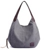 WILLTOO Fashion Womens Canvas Handbags Shoulder Bags Multi-Pocket Casual Big Shoppingbags Work Travel Totes Purses - ハンドバッグ - $10.56  ~ ¥1,189