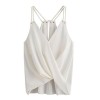 WILLTOO ✿ Women Casual Sleeveless Crop Top Chiffon Vest Tank Blouse Cami Shirt - Camisa - curtas - $6.18  ~ 5.31€