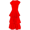 WITH MY KIMONO RED WAVE DRESS - Dresses - $575.00 