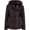 WOMENS BLACK SHEEPSKIN SHEARLING B3 AVIATOR LEATHER JACKET - Jacket - coats - 514.00€  ~ $598.45