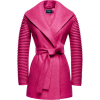 WRAP COAT WITH RIBBED SLEEVES - Kurtka - 