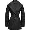 WRAP COAT WITH RIBBED SLEEVES - Jacket - coats - 