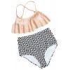 Wantdo Girl's Ruffled Bikini Set High Waisted Flounce Top Swimsuit - Kostiumy kąpielowe - $18.79  ~ 16.14€
