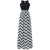 Wantdo Women's Boho Beach Dress Maxi Dress Plus Size with Wave Striped - sukienki - $21.97  ~ 18.87€