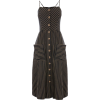 Warehouse Stripe Button Linen Dress - Obleke - 