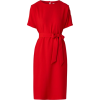 Warehouse red dress - sukienki - 