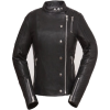Warrior Womens Bikers Black Moto Cowhide Leather Jacket - Jaquetas e casacos - 223.00€ 