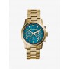 Watch Hunger Stop Runway Gold-Tone Stainless Steel Watch - Ure - $295.00  ~ 253.37€