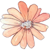 Watercolor Flower - Rastline - 