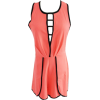 Watermelon Red Chest Cutout Jumpsuit - Overall - $15.99  ~ £12.15