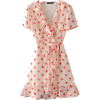 Wave Print Ruffle Tied Dress - Haljine - $27.99  ~ 177,81kn
