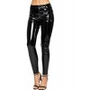 WearAll Women's High Waisted Wet Look Vinyl Skinny Leg Jeans Trousers Pants - Hlače - duge - $24.55  ~ 21.09€