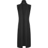WearAll Women's Long Midi Sleeveless Open Plain Jacket Cardigan Top Waistcoat - Camicie (corte) - $5.99  ~ 5.14€