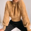 Wearing a furry sweater thickened tide s - T-shirts - $27.99 