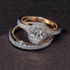 Wedding engagement Bling Ring set - Obroči - 