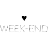 Weekend - イラスト用文字 - 