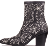 Western heeled boot with jeweled design. - Škornji - 