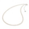 White Pearl Necklace - Belt - 